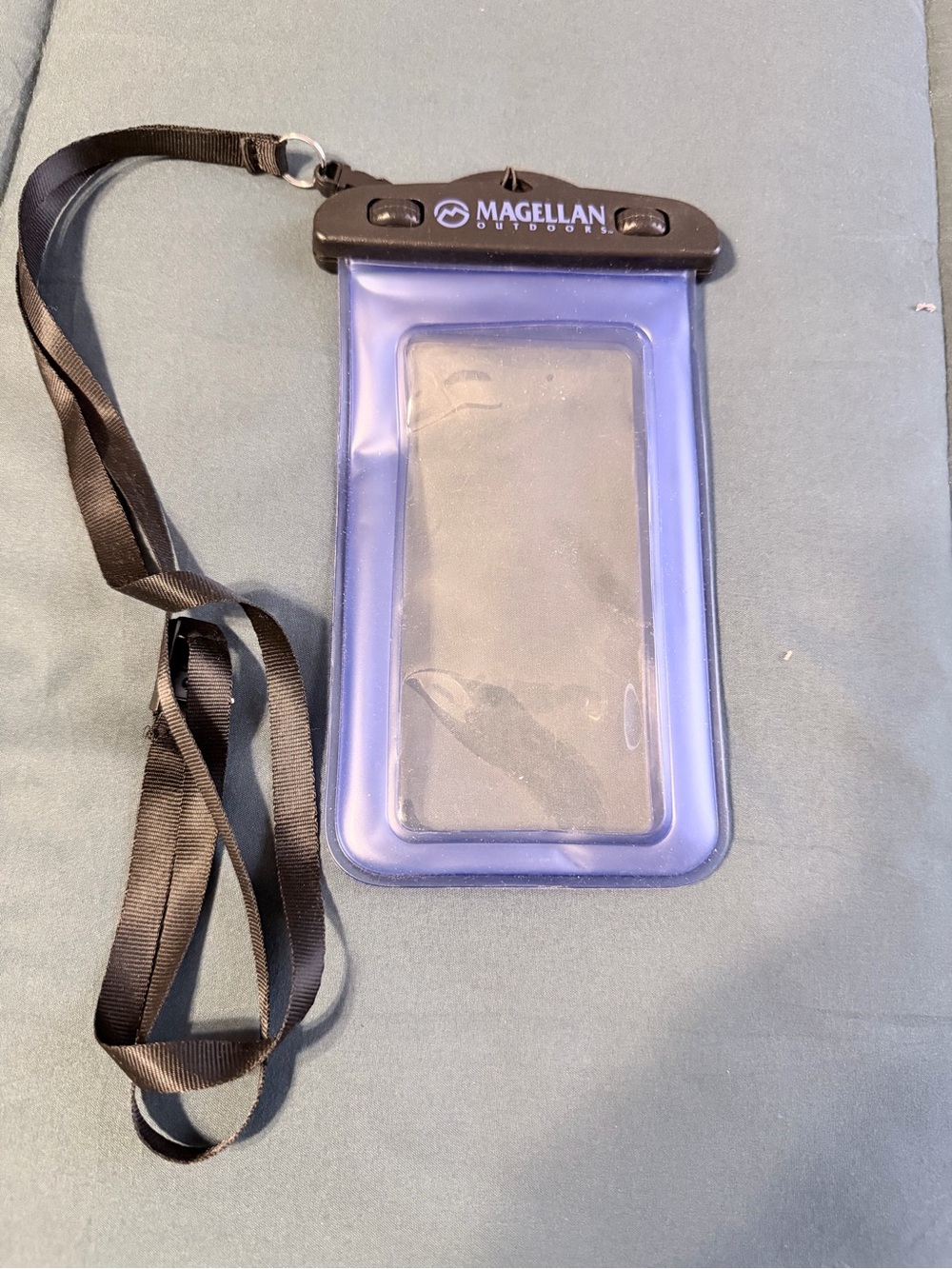 Magellan Outdoors Purple Waterproof Phone Pouch with Lanyard